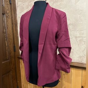BOUTIQUE CLOSEOUT!  NWT Wine Blazer